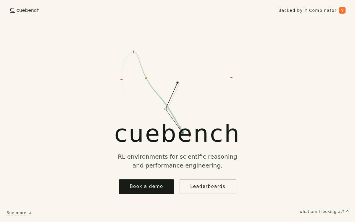 CueBench website preview