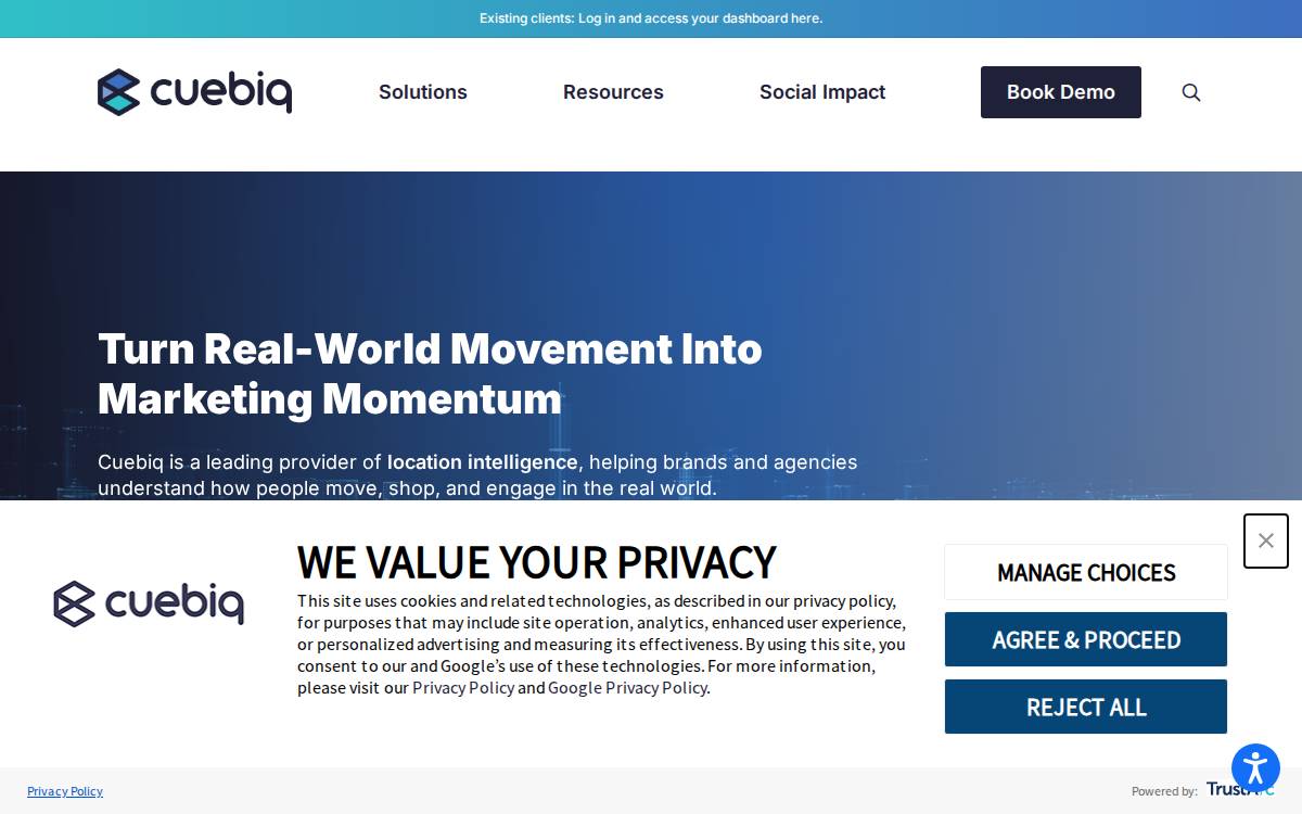 Cuebiq website preview