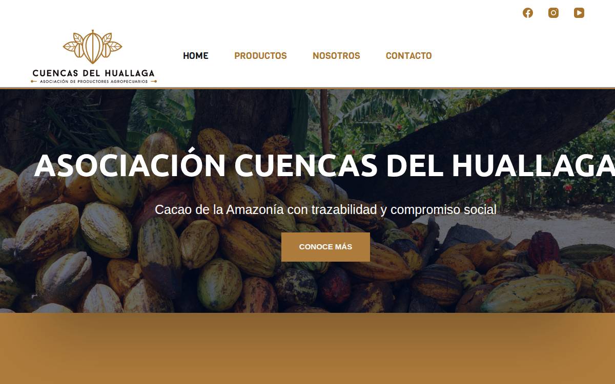 Cuencas del Huallaga website preview