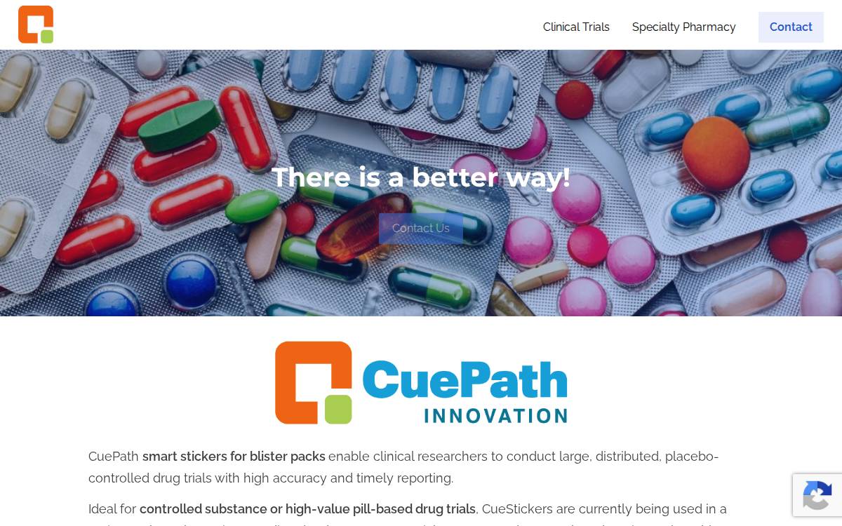 CuePath Innovation website preview