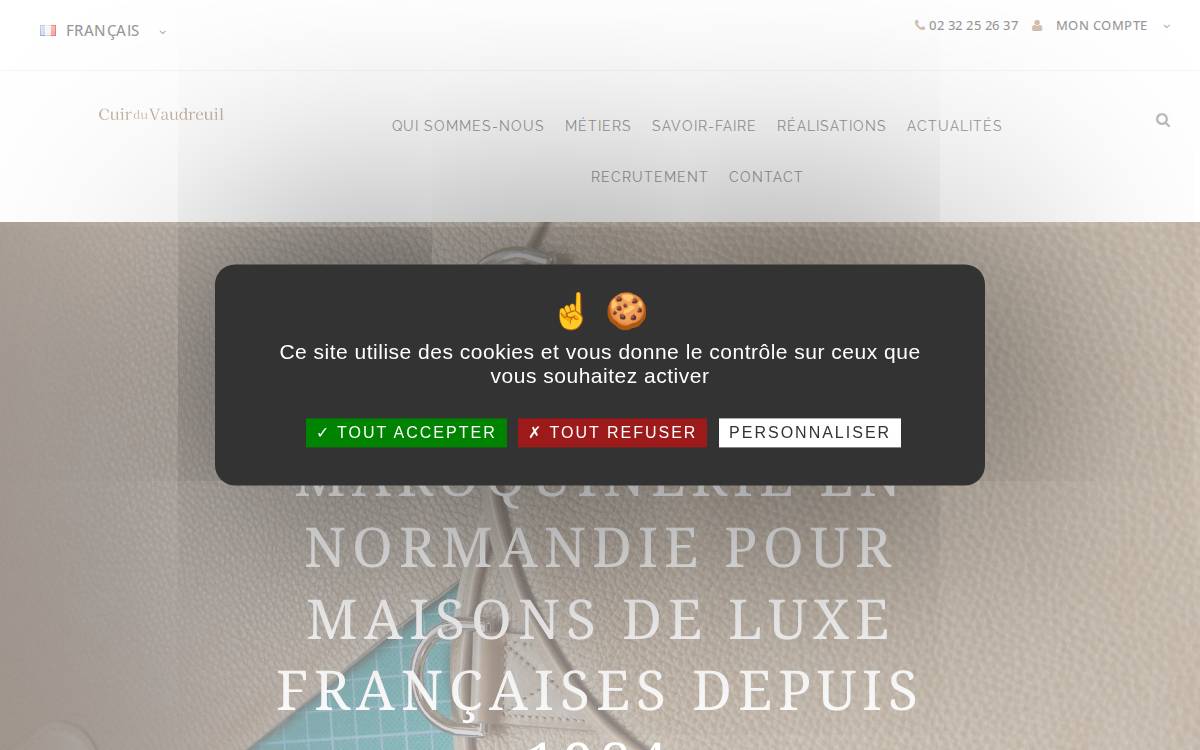 Cuirduvaudreuil website preview