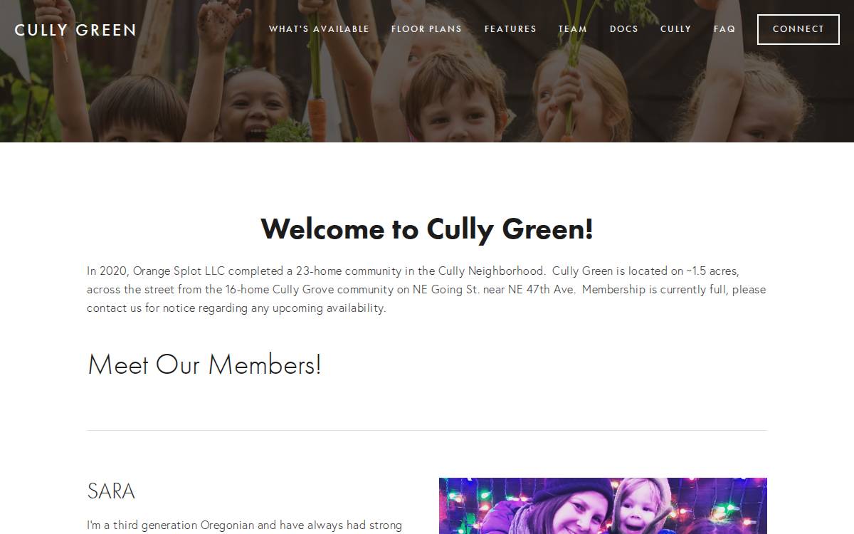 Cully Green website preview
