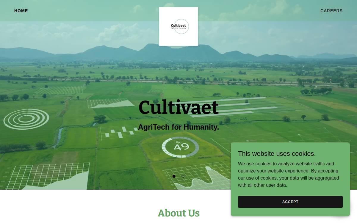 Cultivaet website preview