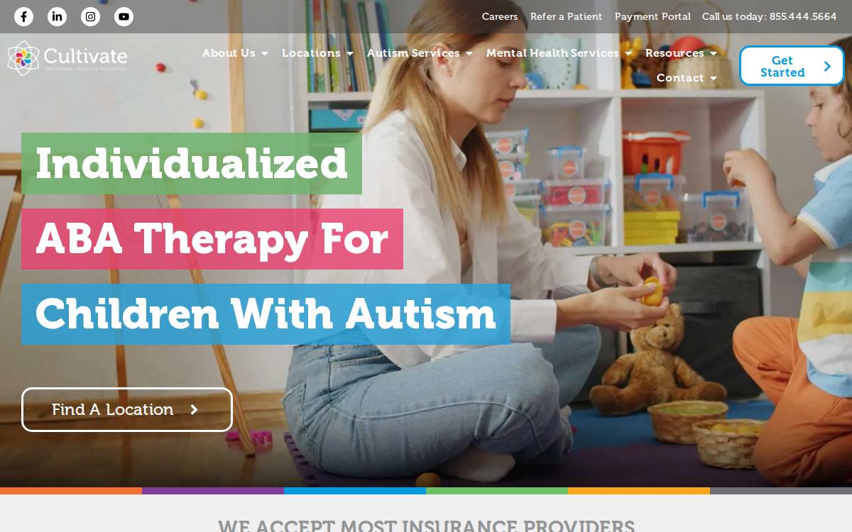 Cultivate Behavioral website preview