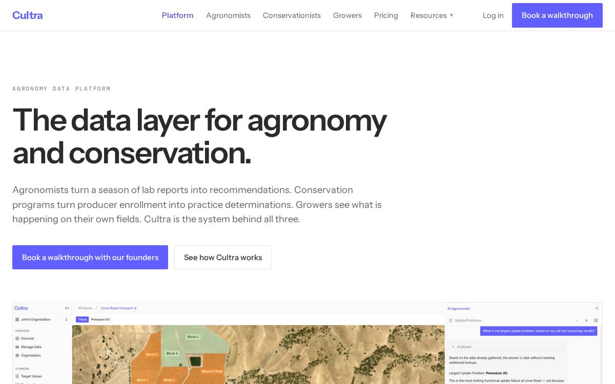 Cultra website preview