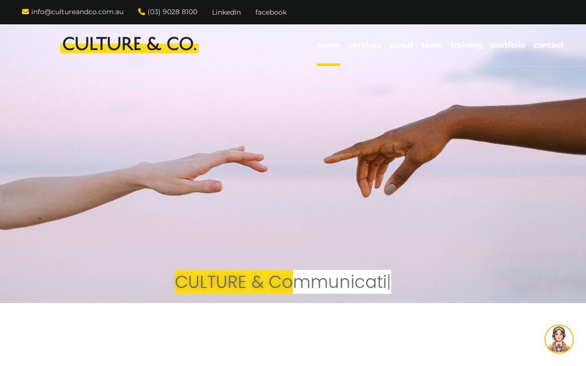 Culture and Co website preview