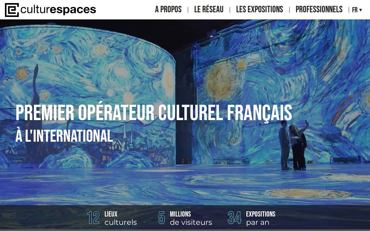 Culturespaces website preview