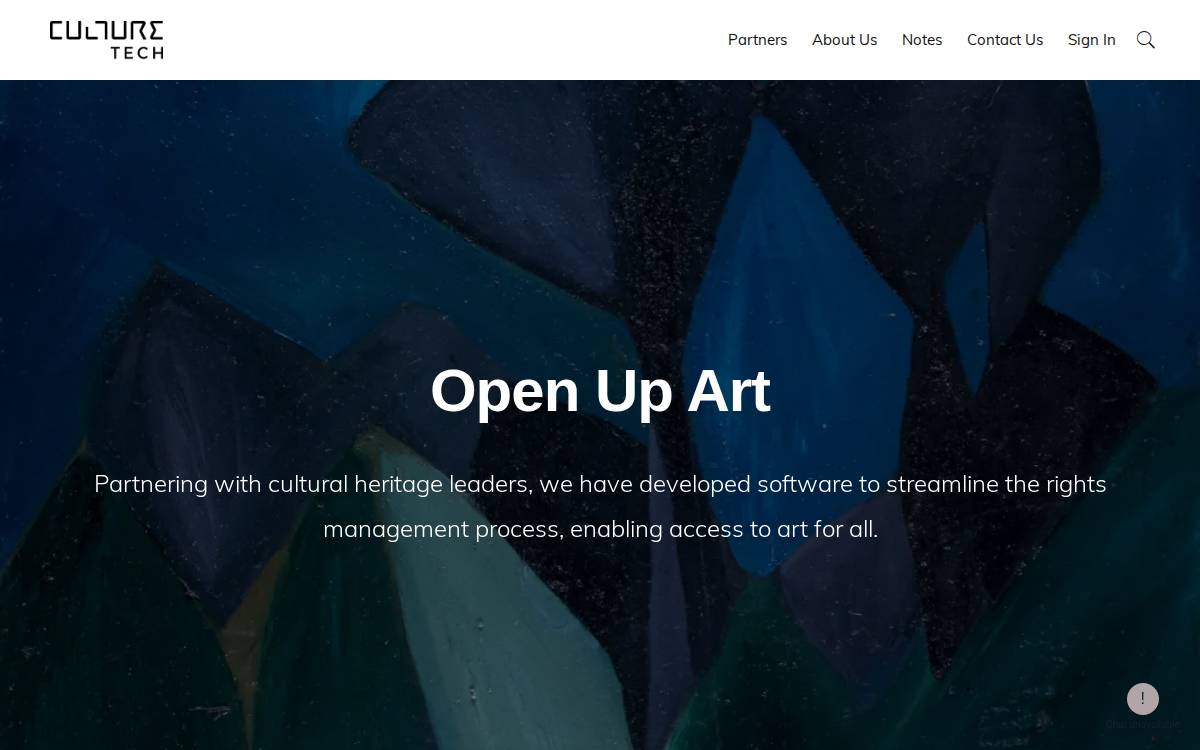 CultureTech website preview
