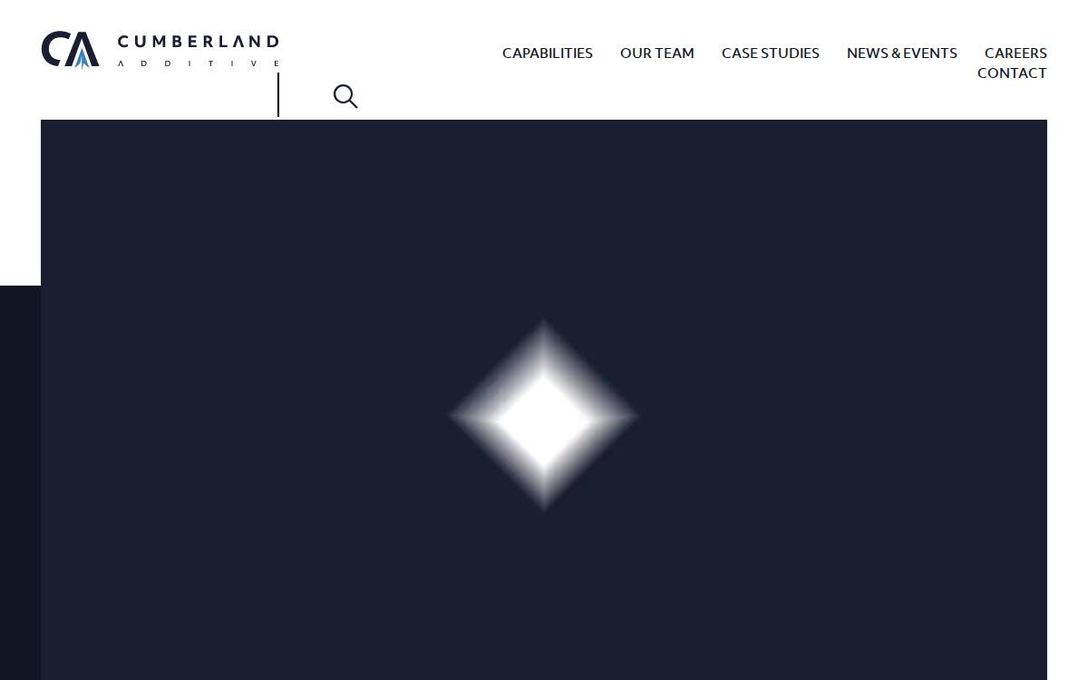 Cumberland Additive website preview