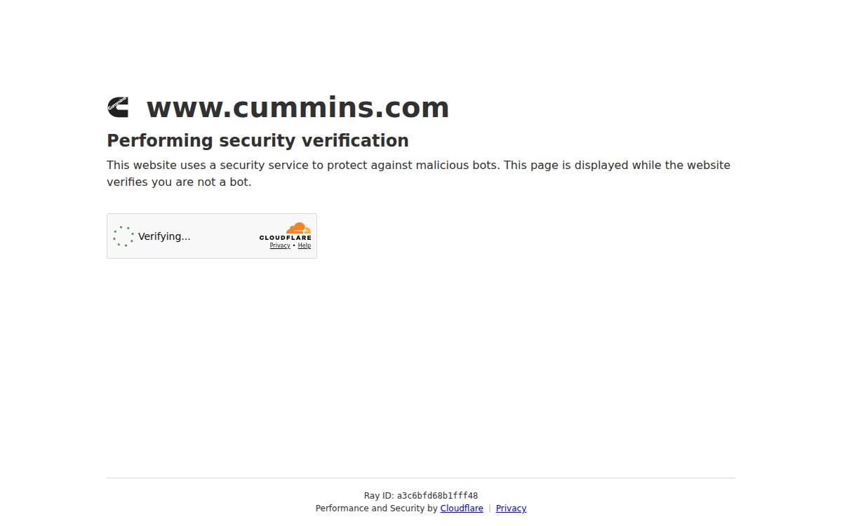 Cummins website preview