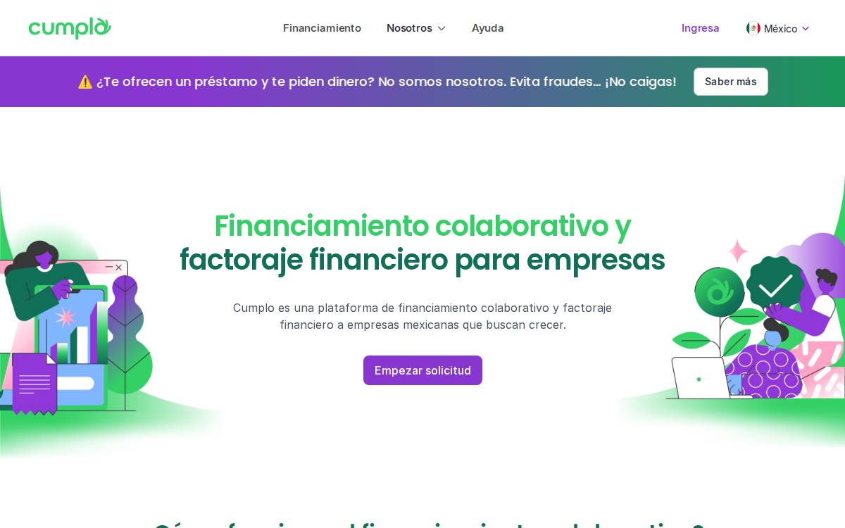 Cumplo website preview
