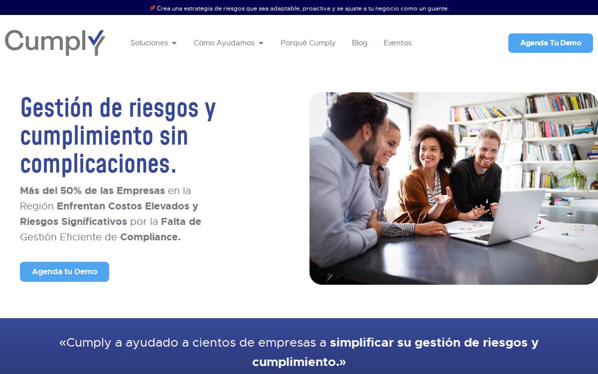 CUMPLY website preview
