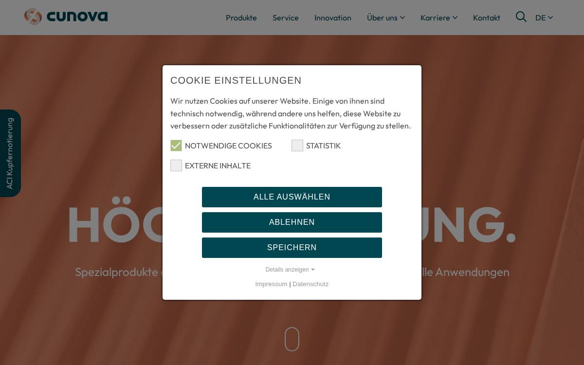 cunova website preview