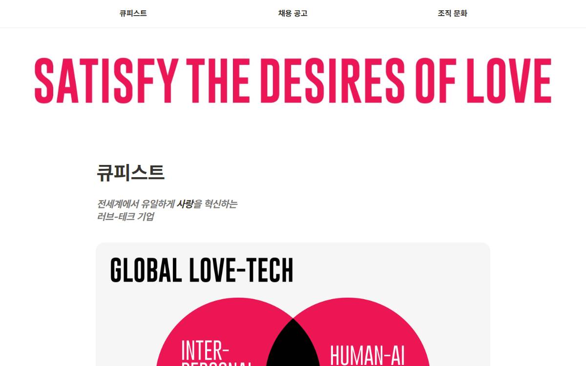 Cupist website preview