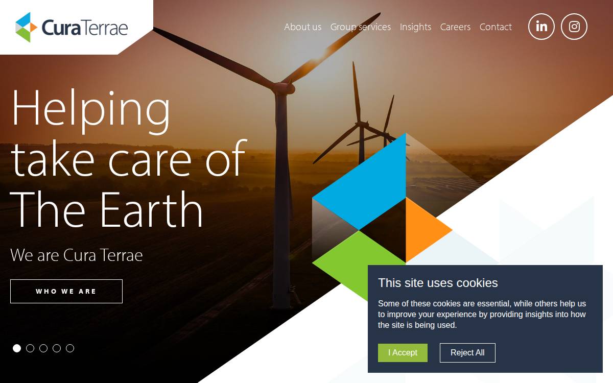 Cura Terrae website preview