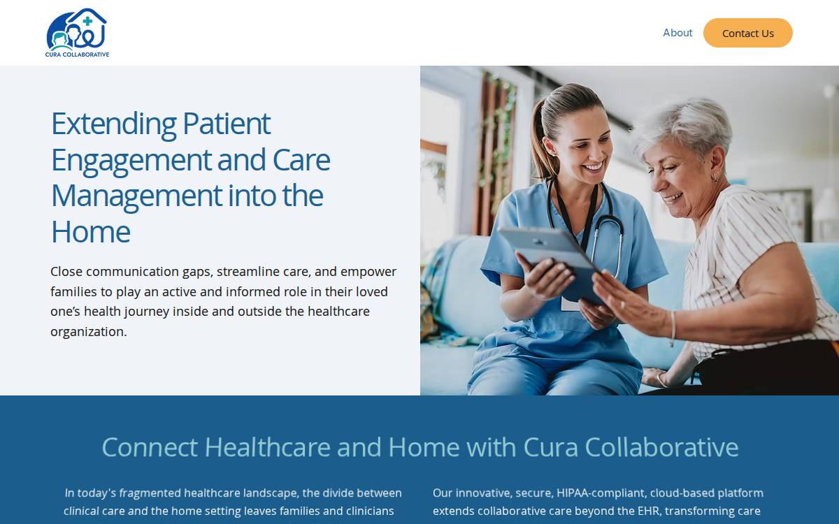 Curacollaborative website preview