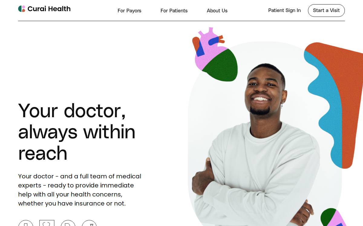 Curai website preview