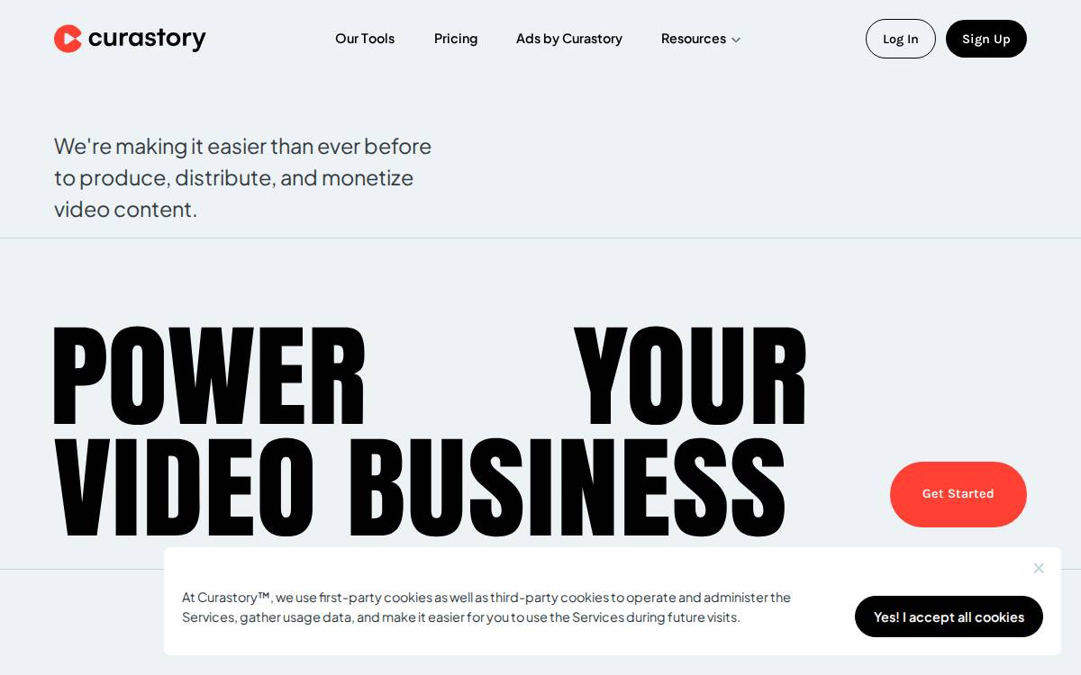Curastory website preview