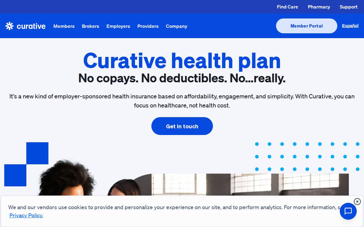 Curativeinc website preview