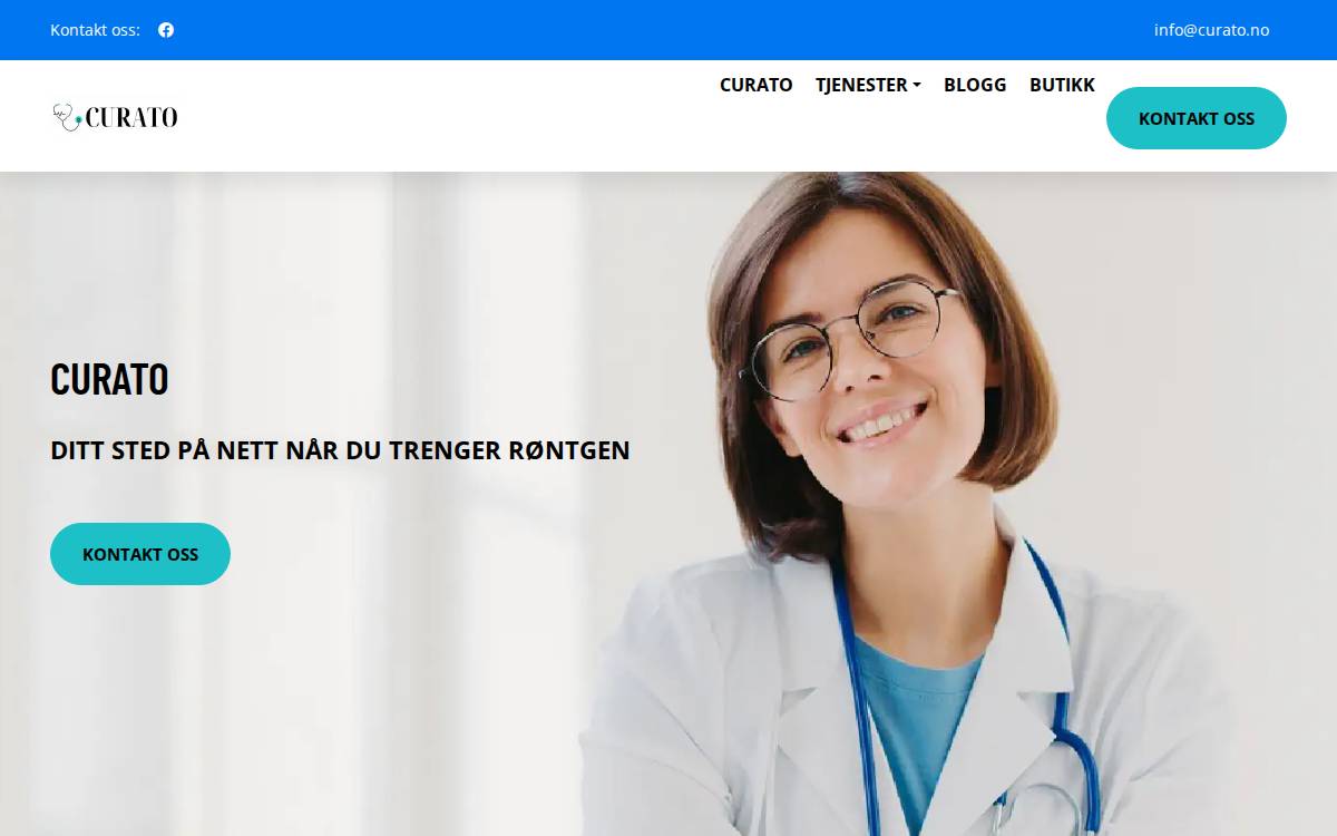 Curato website preview