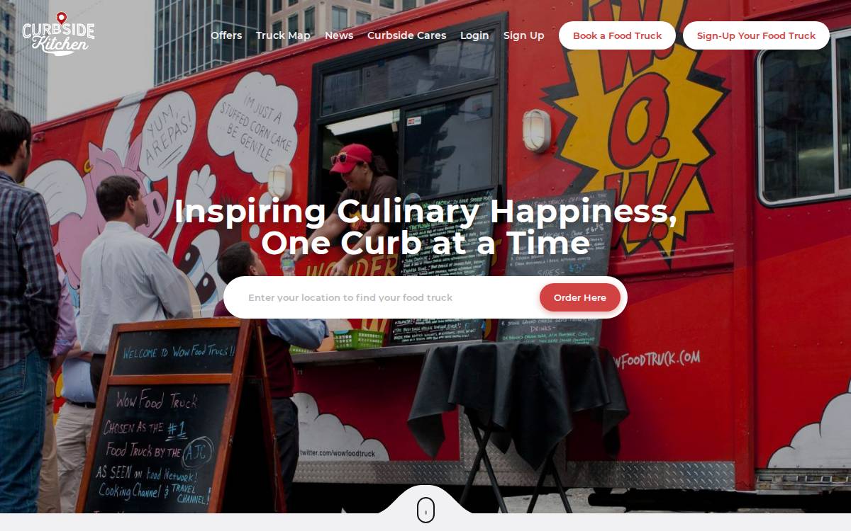 Curbside Kitchen website preview