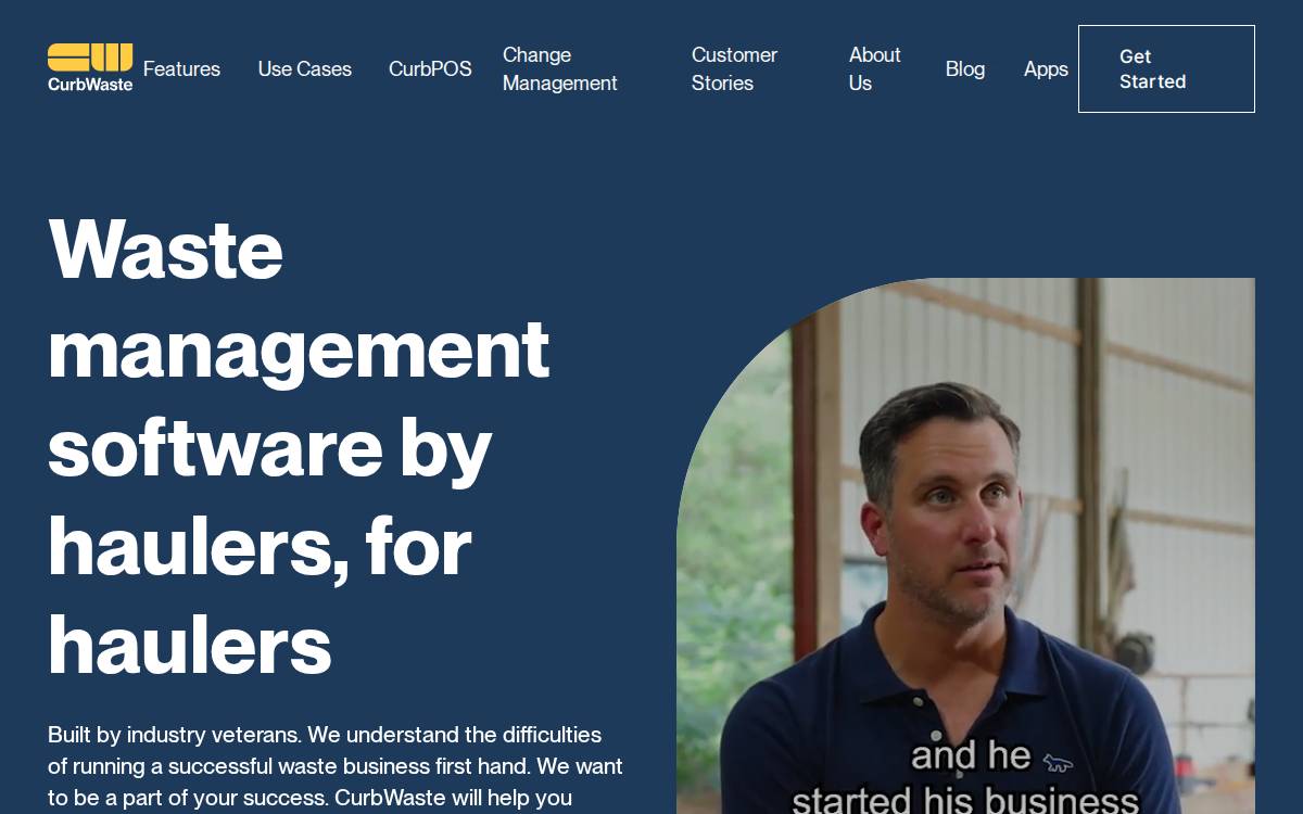 CurbWaste website preview