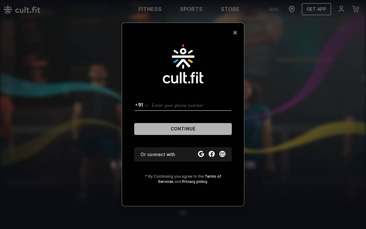 Curefit website preview