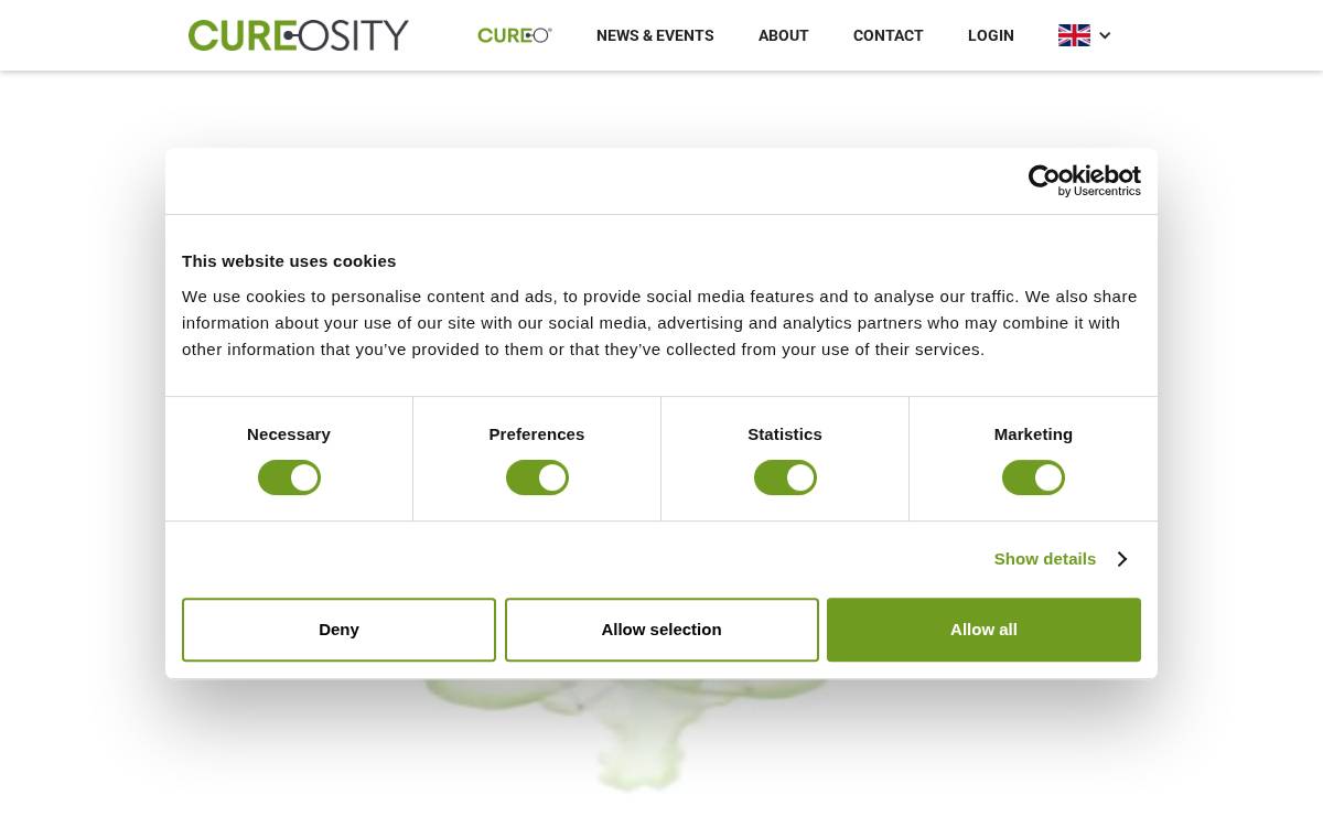 CUREosity website preview