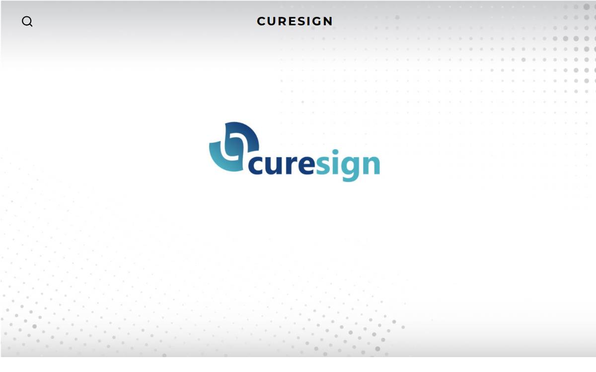Curesign website preview