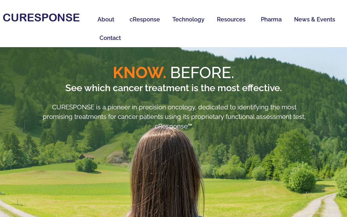 Curesponse website preview