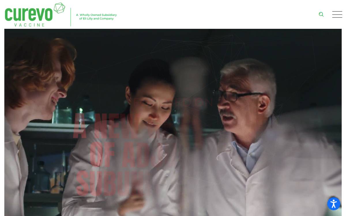 Curevo Vaccine website preview