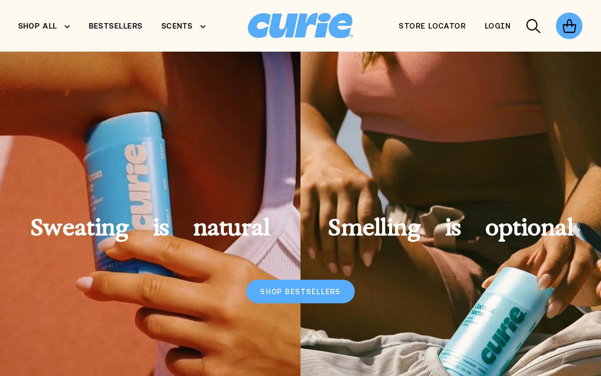 Curiebod website preview