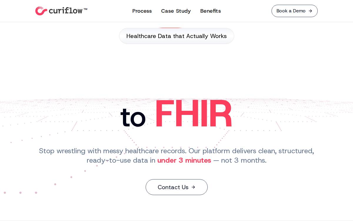 Curiflow website preview