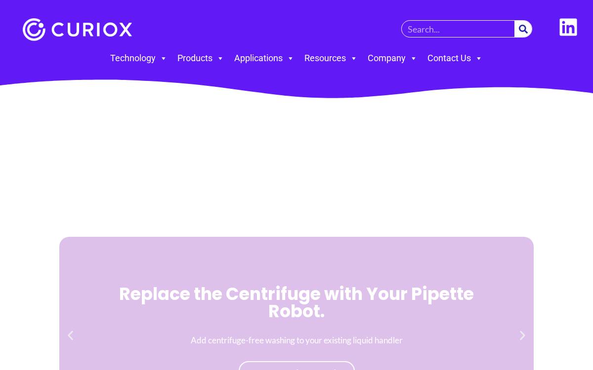 Curiox Biosystems Venture Capital website preview