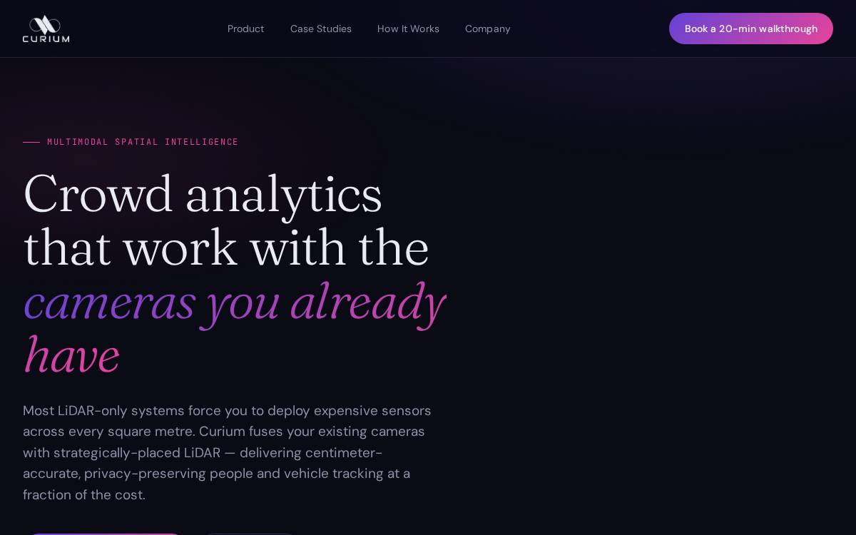 Curium website preview
