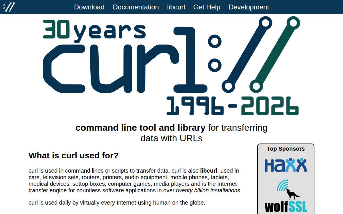 cURL website preview