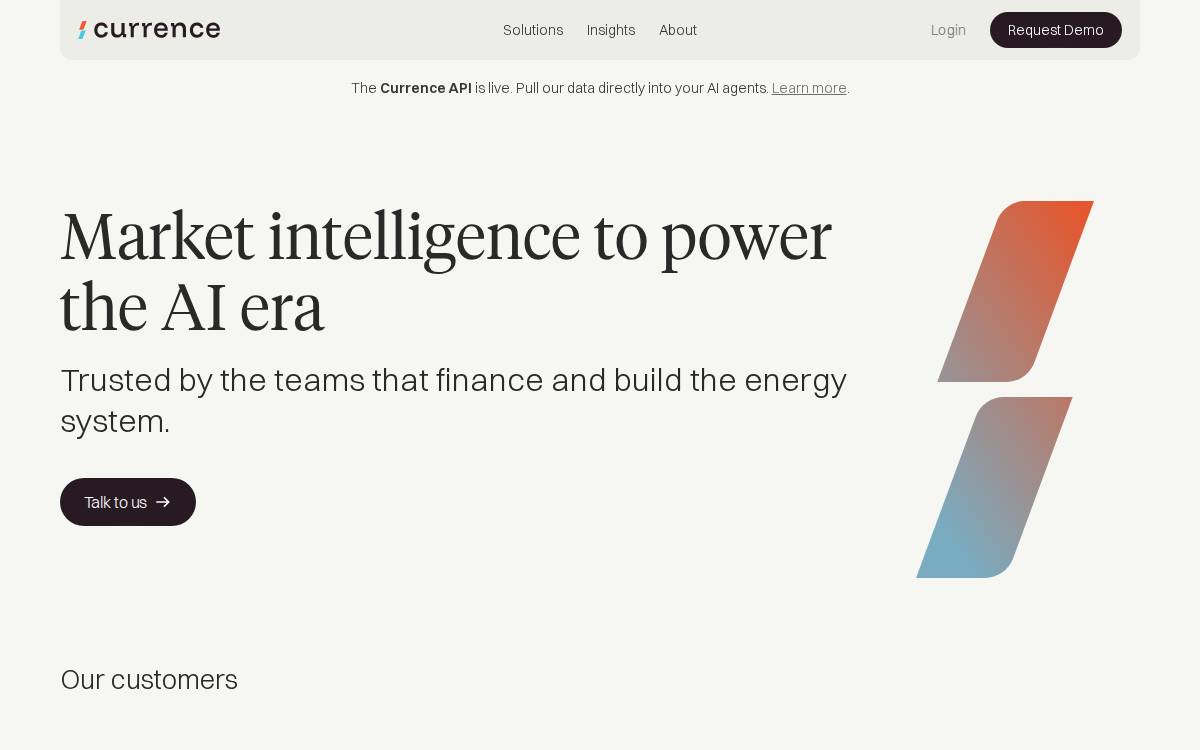Currence website preview