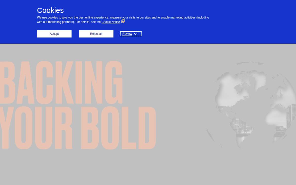Currency Cloud website preview
