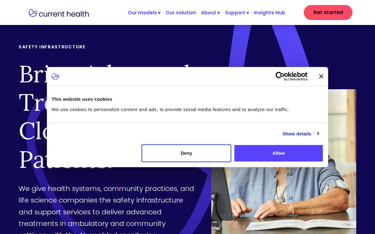 Current Health website preview