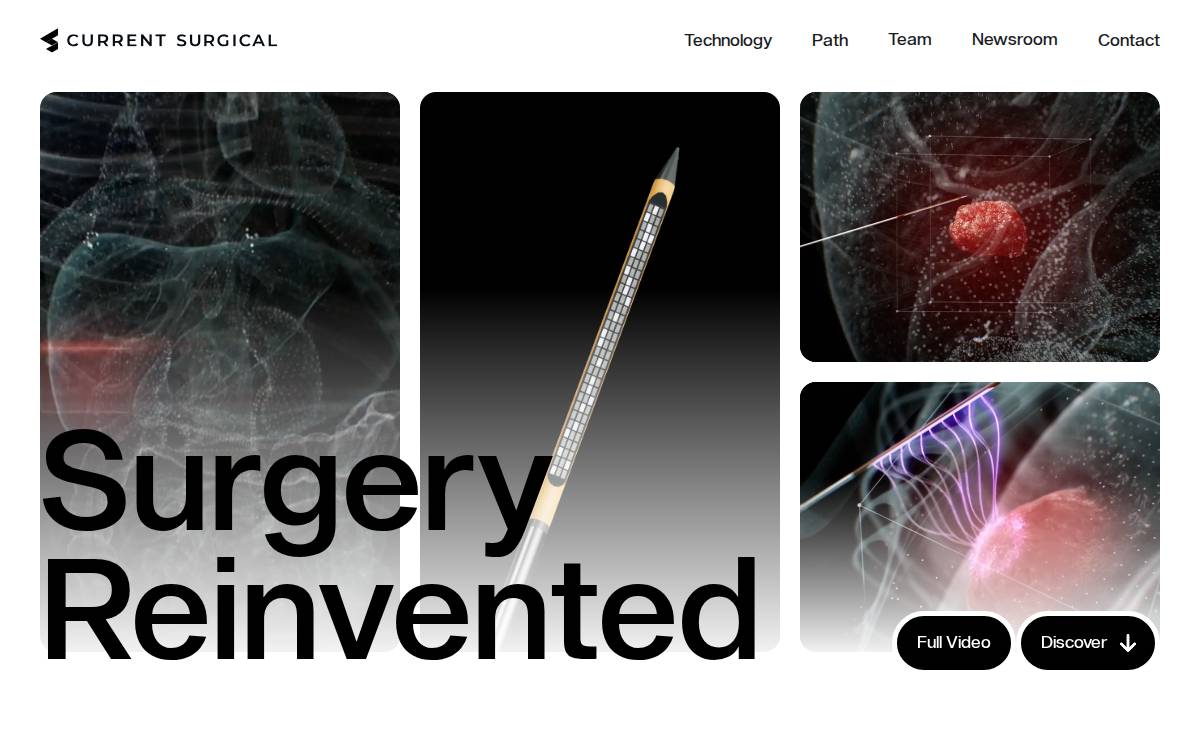 Current Surgical website preview