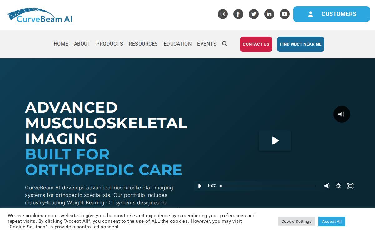 Curvebeamai website preview