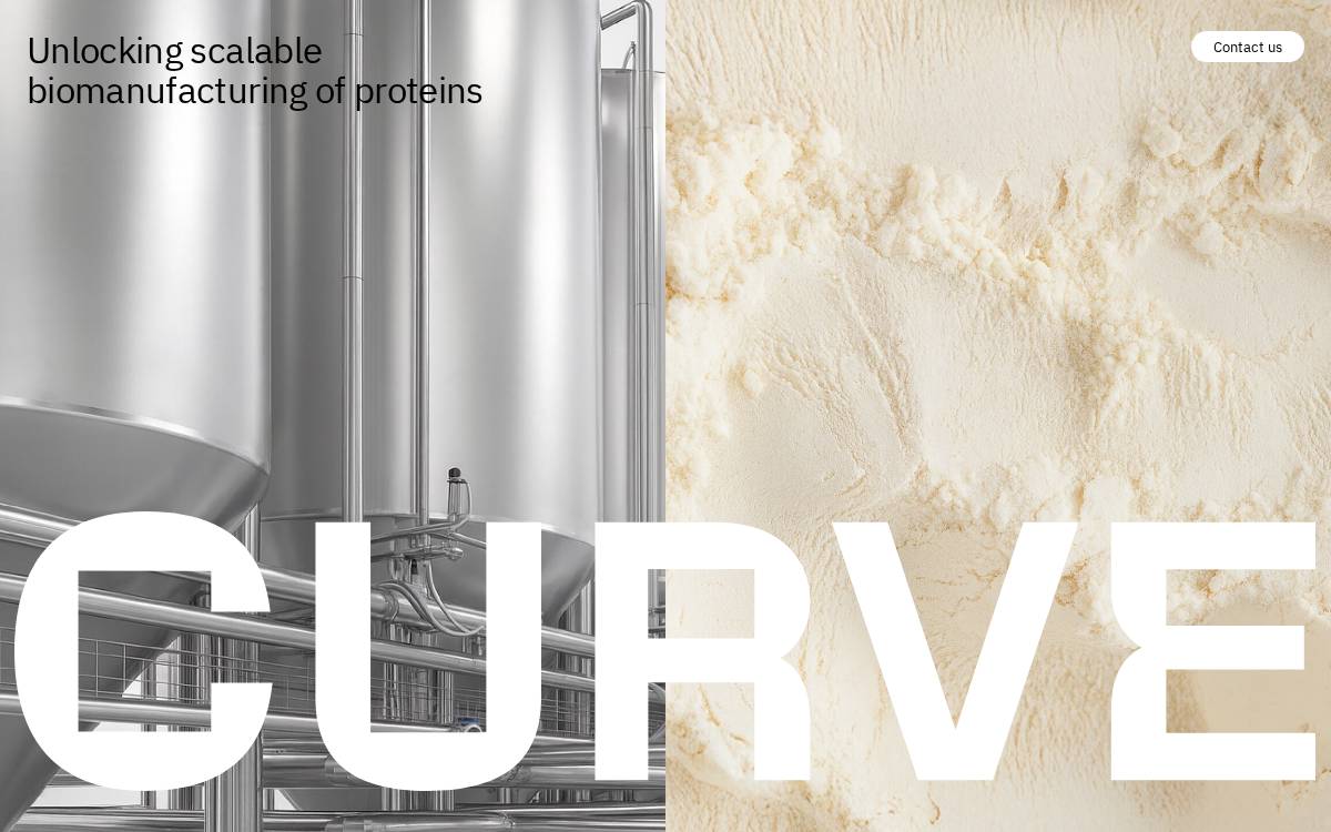 Curvebio website preview