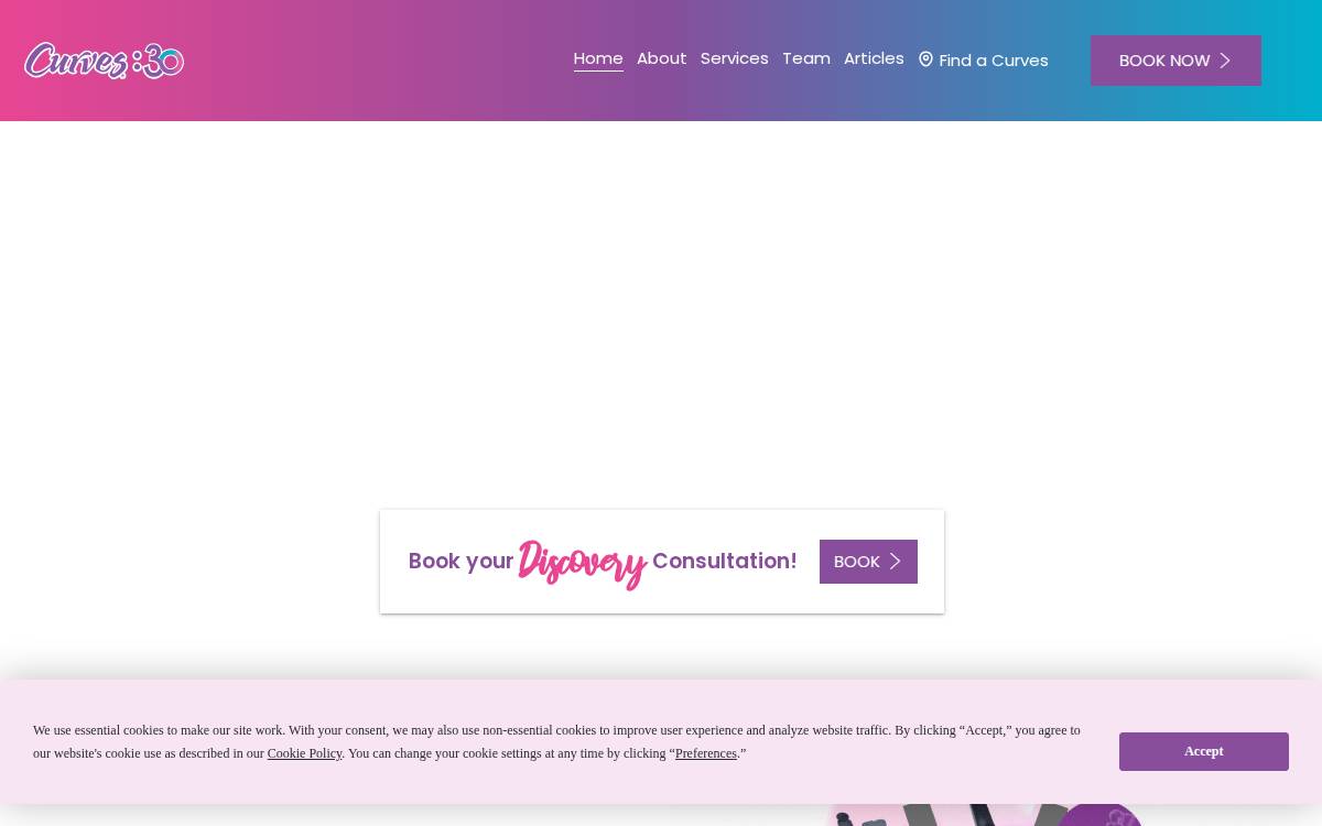 Curves website preview