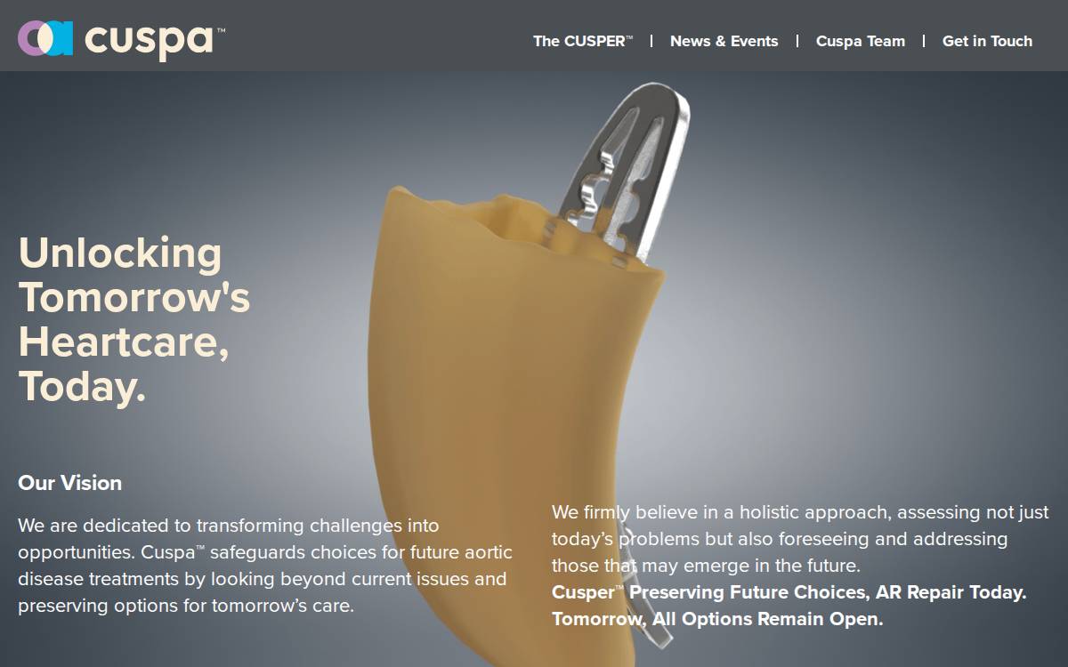 Cuspamedical website preview