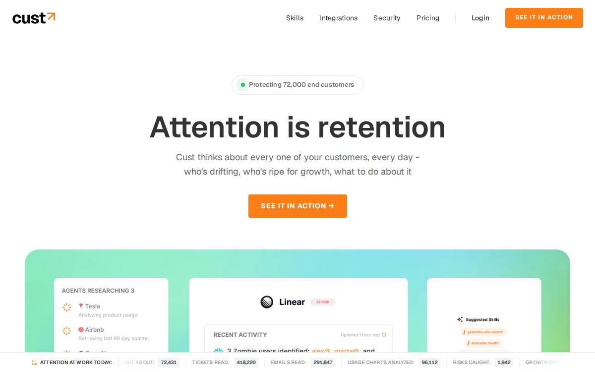 Cust website preview