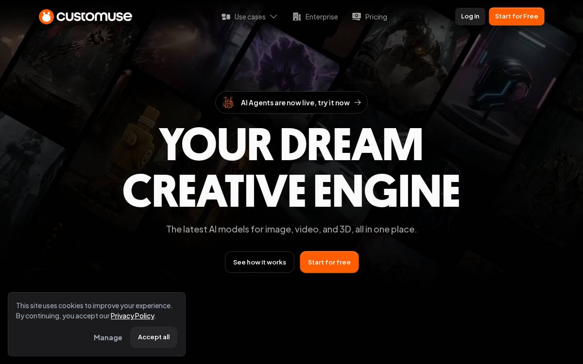 Customuse website preview
