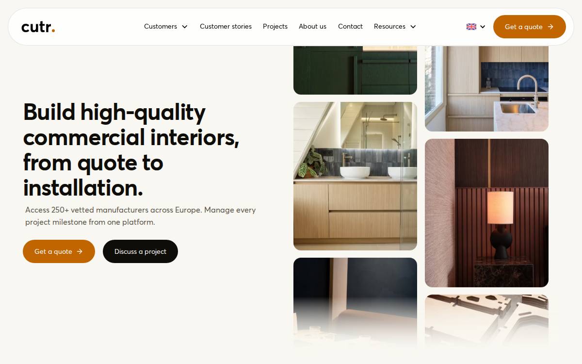 Cutr website preview