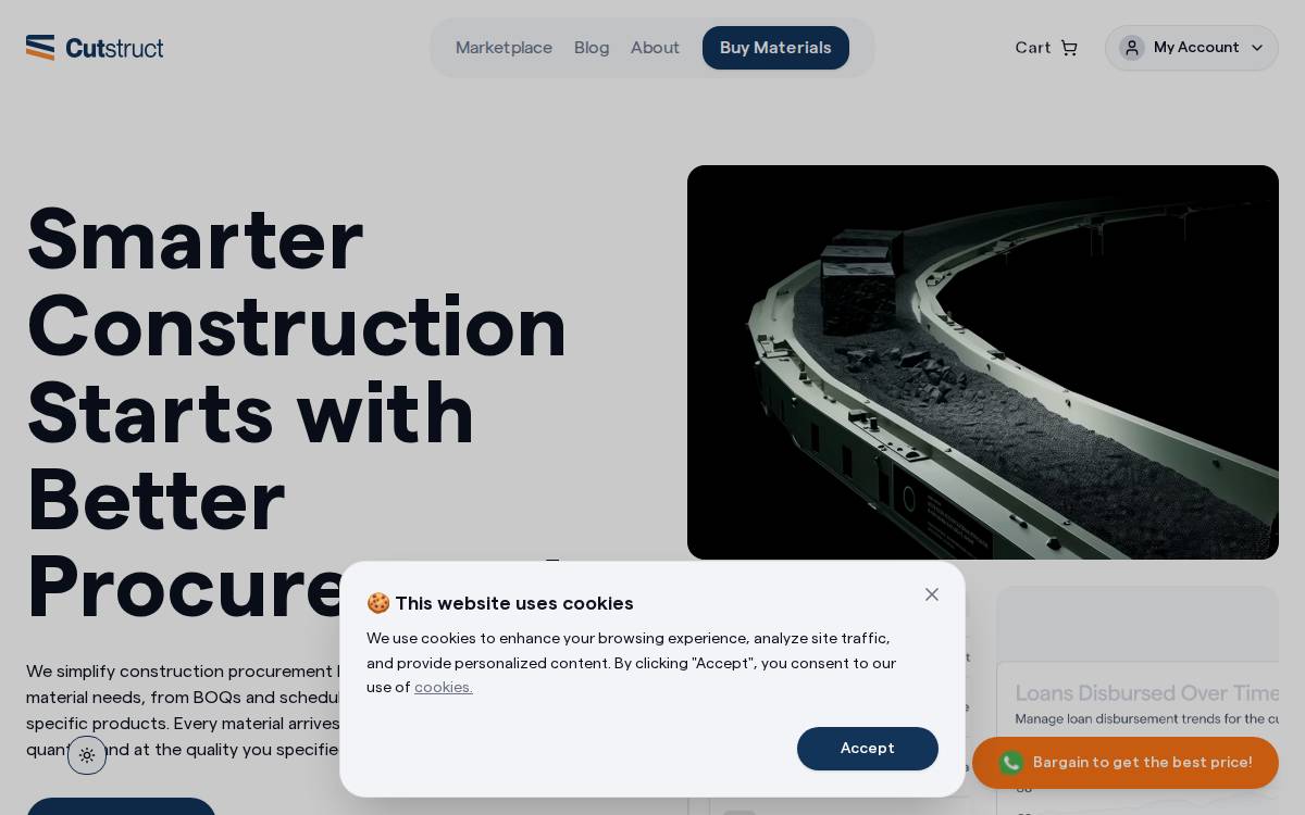 CutStruct website preview