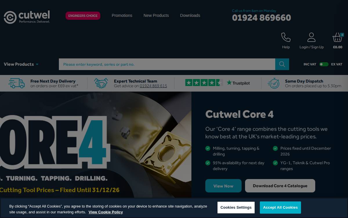 Cutwel website preview