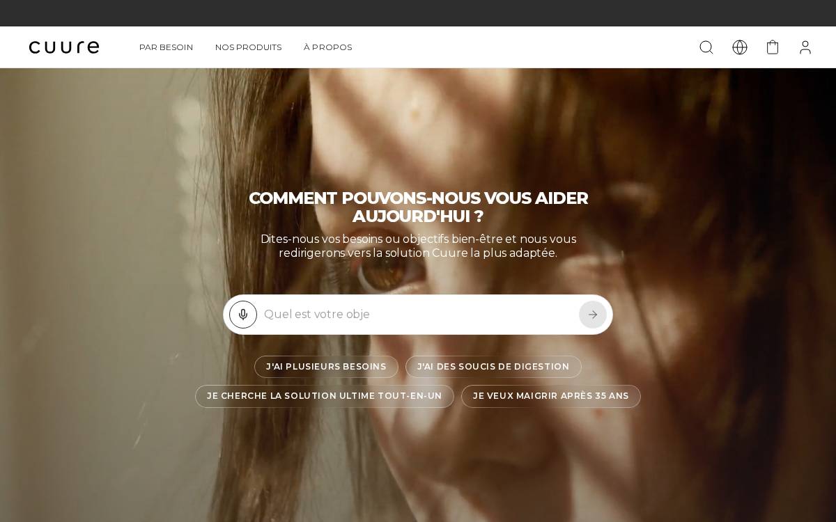 Cuure website preview